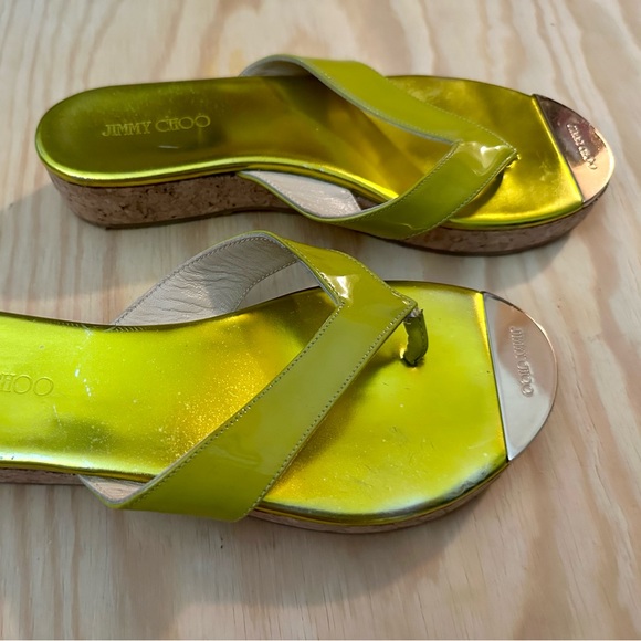 JIMMY CHOO Patent Leather Sandals - Picture 6 of 8